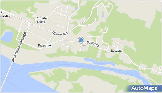 Włocławek, Łąkowa, mapa Włocławka