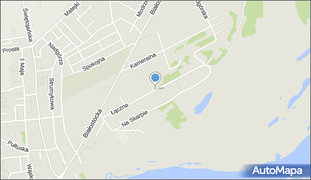 Wyszków, Łączna, mapa Wyszków