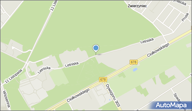 Białystok, Letniska, mapa Białegostoku