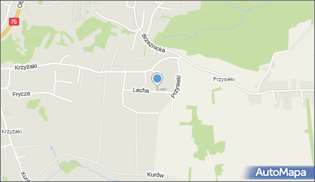 Bochnia, Lecha Tadeusza, mapa Bochni