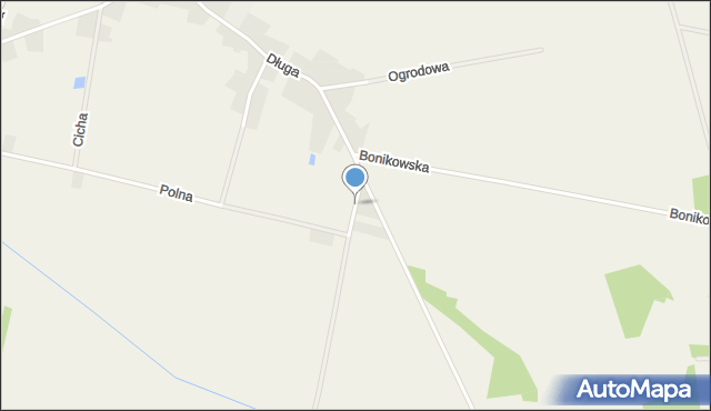 Boników, Leśna, mapa Boników