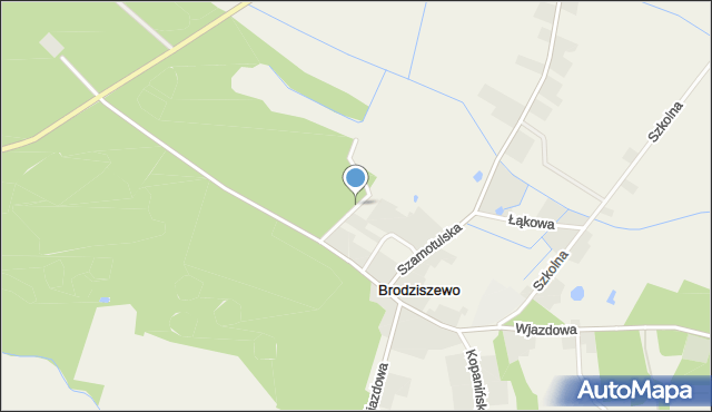 Brodziszewo, Leśna, mapa Brodziszewo