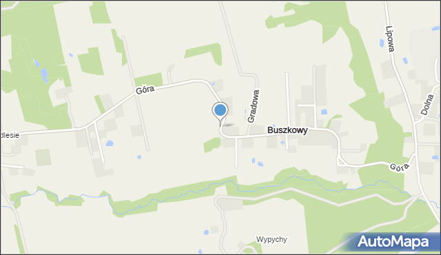 Buszkowy, Leśna Góra, mapa Buszkowy