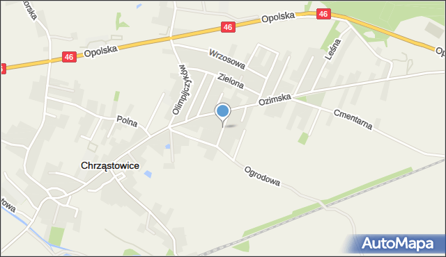 Chrząstowice powiat opolski, Leboka J., ks., mapa Chrząstowice powiat opolski