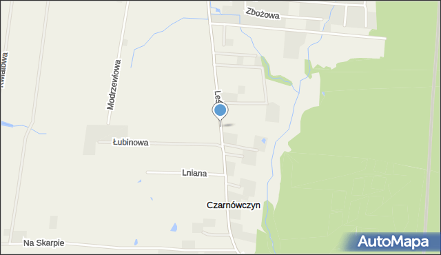 Czarnówczyn, Leśna, mapa Czarnówczyn