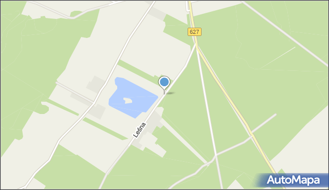 Czerwin, Leśna, mapa Czerwin