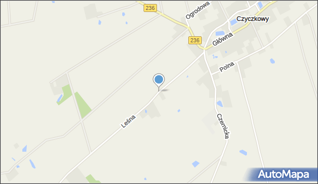 Czyczkowy, Leśna, mapa Czyczkowy