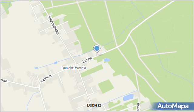 Dobiesz, Leśna, mapa Dobiesz