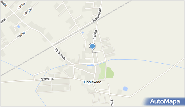 Dopiewiec, Leśna, mapa Dopiewiec