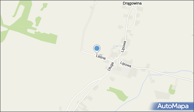 Drągowina, Leśna, mapa Drągowina