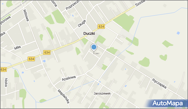 Duczki, Letnia, mapa Duczki