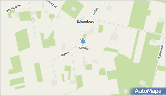 Edwardowo gmina Mszczonów, Leśna, mapa Edwardowo gmina Mszczonów