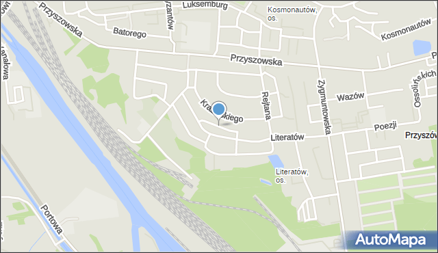 Gliwice, Lema Stanisława, mapa Gliwic