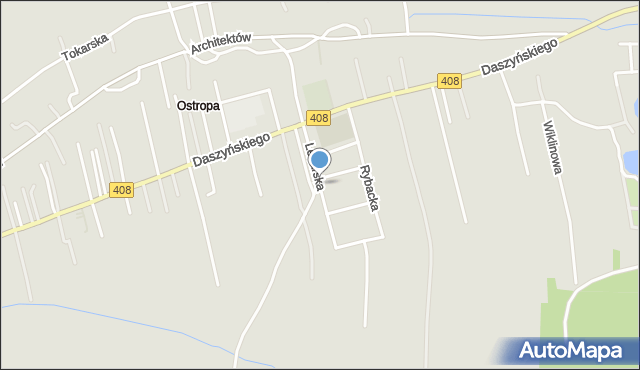 Gliwice, Lekarska, mapa Gliwic
