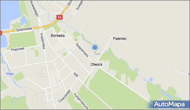 Głowno, Lekarska, mapa Głowno