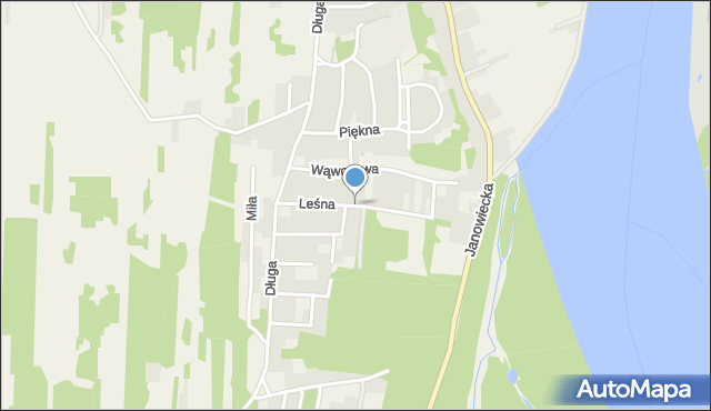 Góra Puławska, Leśna, mapa Góra Puławska