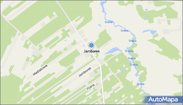 Jamborek, Leśna, mapa Jamborek