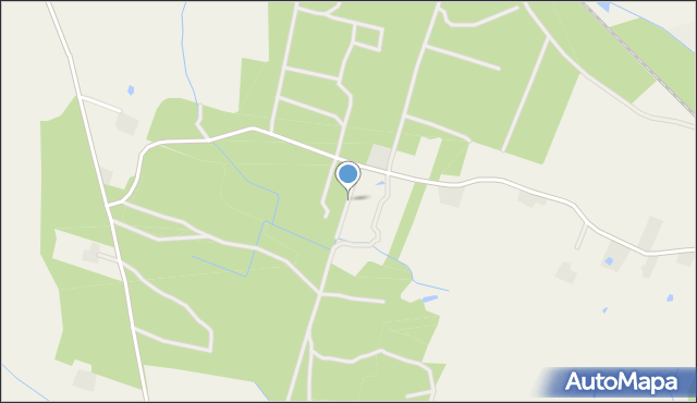 Janinów gmina Chodzież, Leśnictwo Budzyń, mapa Janinów gmina Chodzież