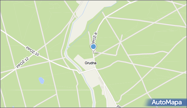 Janinów gmina Lipka, Leśnictwo Biskupice, mapa Janinów gmina Lipka