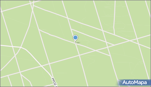 Janinów gmina Wałcz, Leśnictwo Struga, mapa Janinów gmina Wałcz