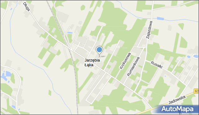 Jarzębia Łąka, Leśna, mapa Jarzębia Łąka
