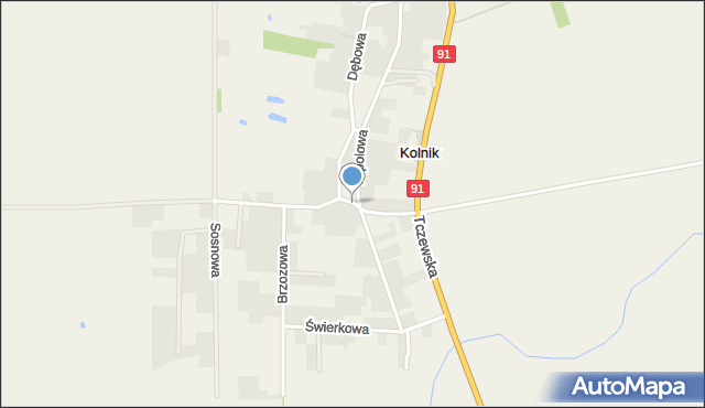 Kolnik, Leszczynowa, mapa Kolnik