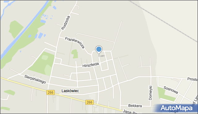 Konin, Leśniewskiego Stanisława, mapa Konina