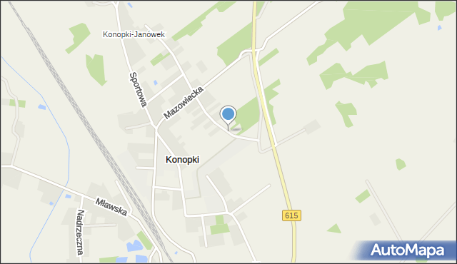 Konopki gmina Stupsk, Leśna, mapa Konopki gmina Stupsk