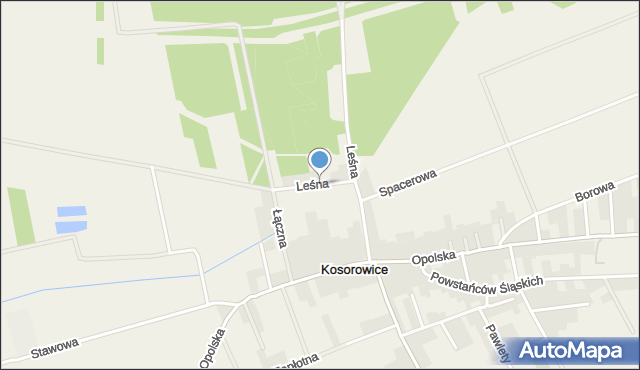 Kosorowice, Leśna, mapa Kosorowice