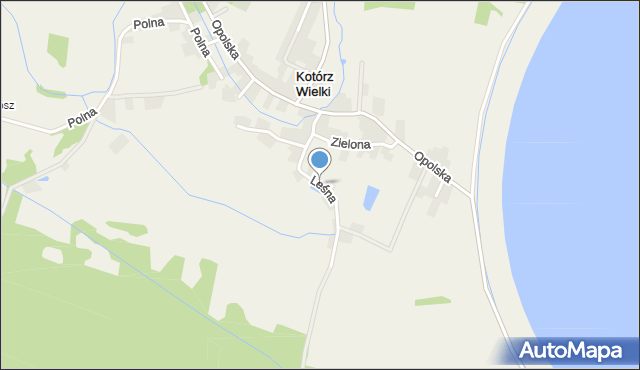 Kotórz Wielki, Leśna, mapa Kotórz Wielki