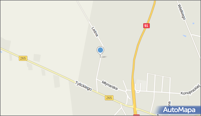 Kowal, Leśna, mapa Kowal