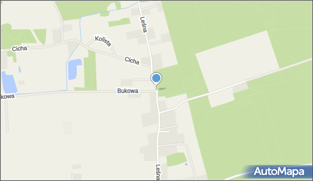 Krępsko gmina Goleniów, Leśna, mapa Krępsko gmina Goleniów