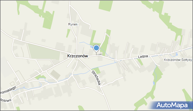 Krzczonów powiat lubelski, Leśna, mapa Krzczonów powiat lubelski