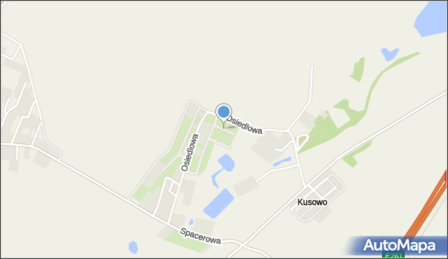 Kusowo gmina Dobrcz, Letnia, mapa Kusowo gmina Dobrcz