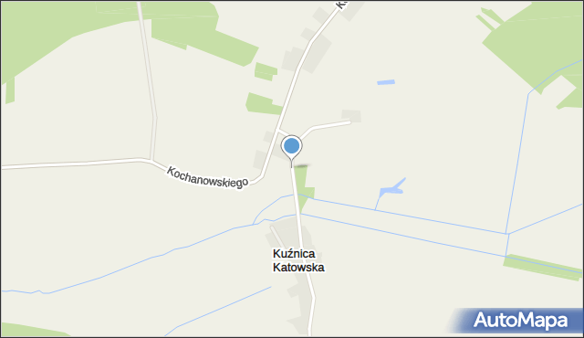 Kuźnica Katowska, Leśna, mapa Kuźnica Katowska