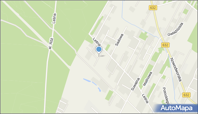 Łajski, Leszczynowa, mapa Łajski