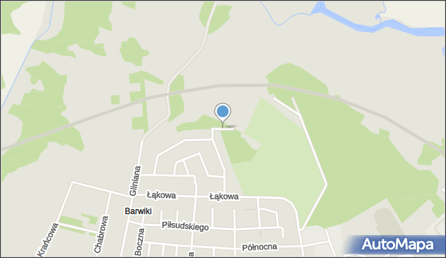 Łapy, Letniskowa, mapa Łapy
