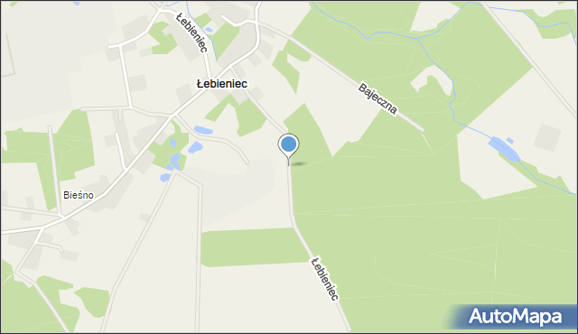 Łebieniec, Łebieniec, mapa Łebieniec