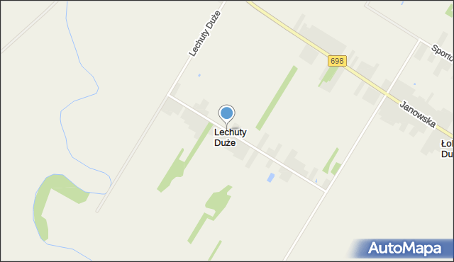 Lechuty Duże, Lechuty Duże, mapa Lechuty Duże