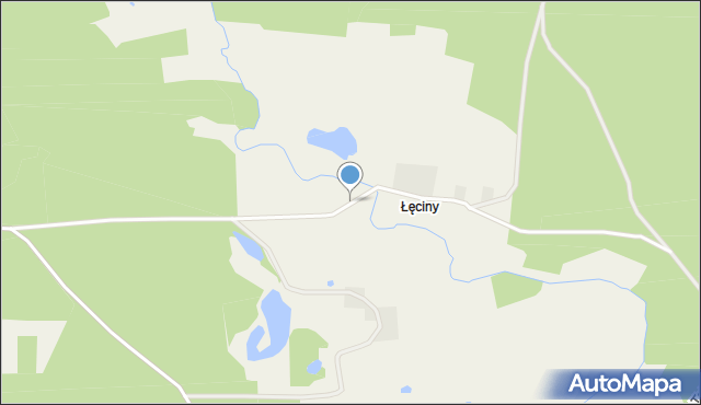 Łęciny, Łęciny, mapa Łęciny