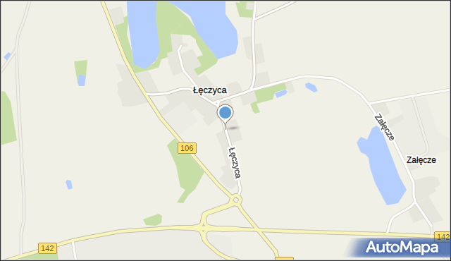Łęczyca gmina Stara Dąbrowa, Łęczyca, mapa Łęczyca gmina Stara Dąbrowa