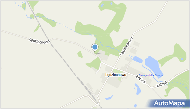 Lędziechowo, Lędziechowo, mapa Lędziechowo