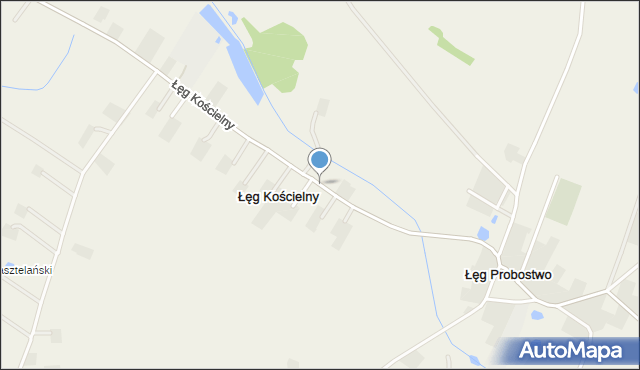 Łęg Kościelny, Łęg Kościelny, mapa Łęg Kościelny