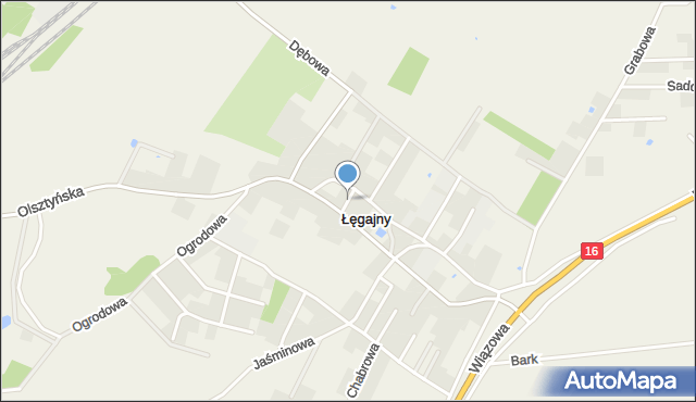 Łęgajny, Łęgajny, mapa Łęgajny