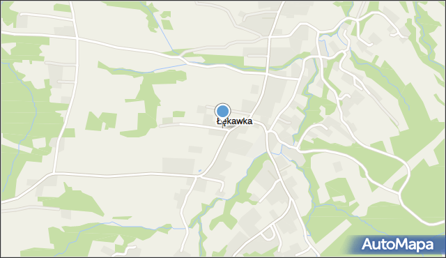 Łękawka, Łękawka, mapa Łękawka