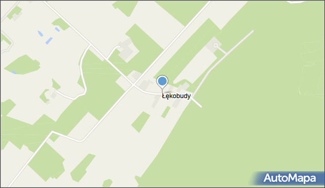 Łękobudy, Łękobudy, mapa Łękobudy