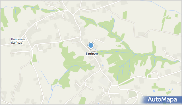 Leńcze, Leńcze, mapa Leńcze