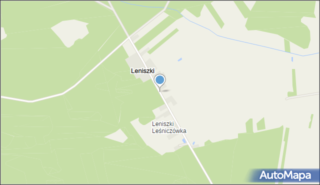 Leniszki, Leniszki, mapa Leniszki