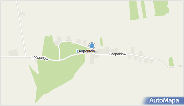 Leopoldów gmina Lipsko, Leopoldów, mapa Leopoldów gmina Lipsko