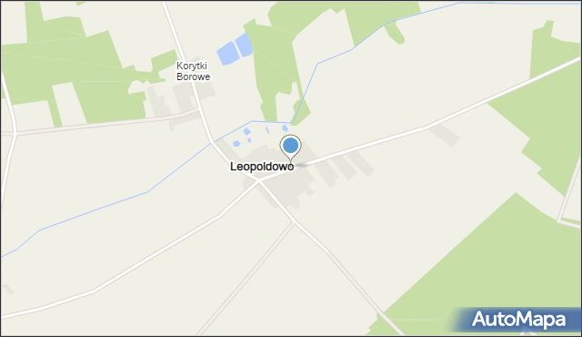 Leopoldowo, Leopoldowo, mapa Leopoldowo